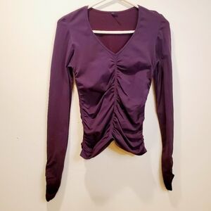 Bordeaux Seamless Women's Burgundy Long sleeve one size fit all top